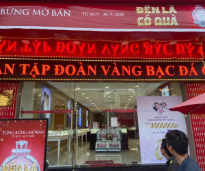 Bảng led vàng bạc đá quý